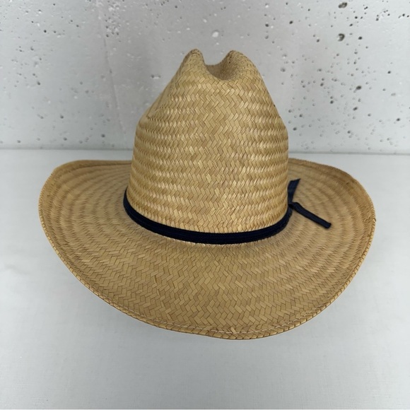San Francisco Size 6 7/8 Made in Mexico Straw Cowboy Hat - Picture 2 of 12